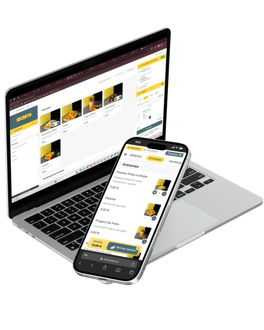 Sistema de pedidos takeaway automatizado con Lymon